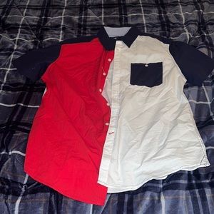 Mens XL short sleeve button down polo